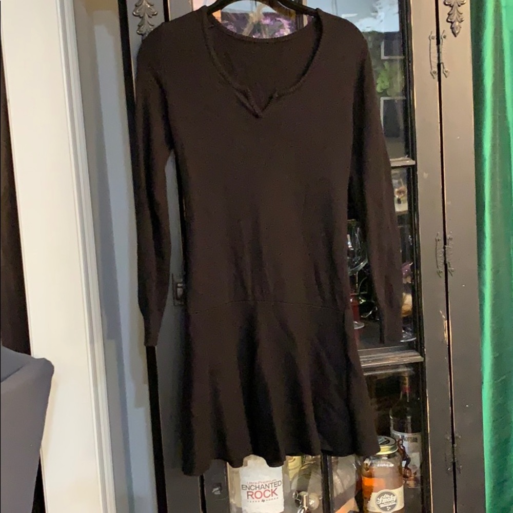 Black sweater dress